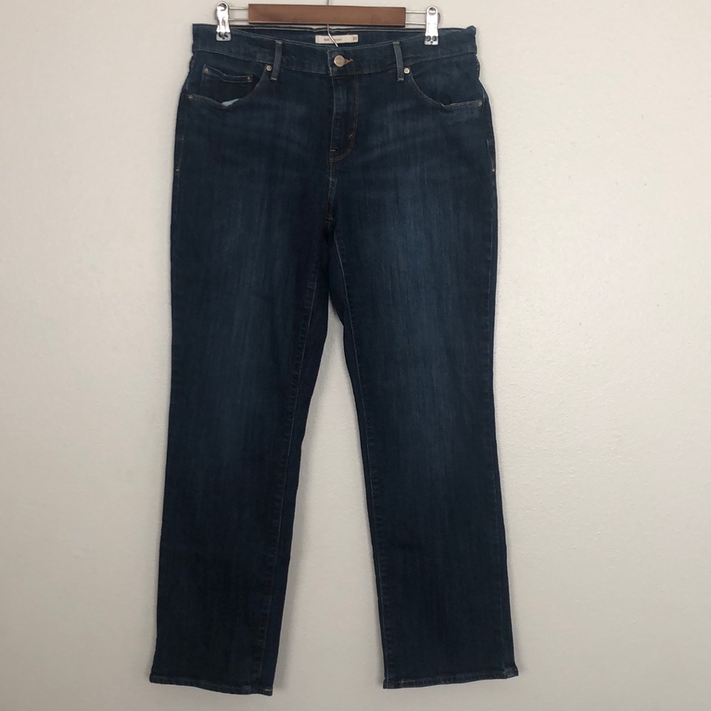 Levi's 505 Straight Leg Mid Rise Jeans